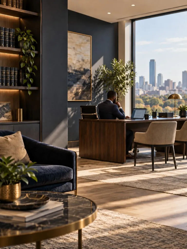 Professional legal office interior